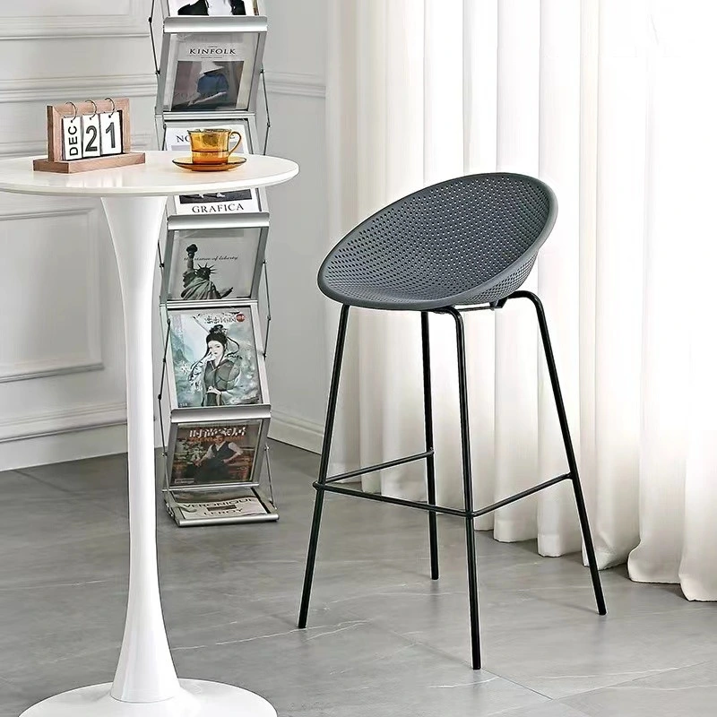 Designer Bar Stool Modern Simple Plastic Bar Chair Creative Hotel Stool