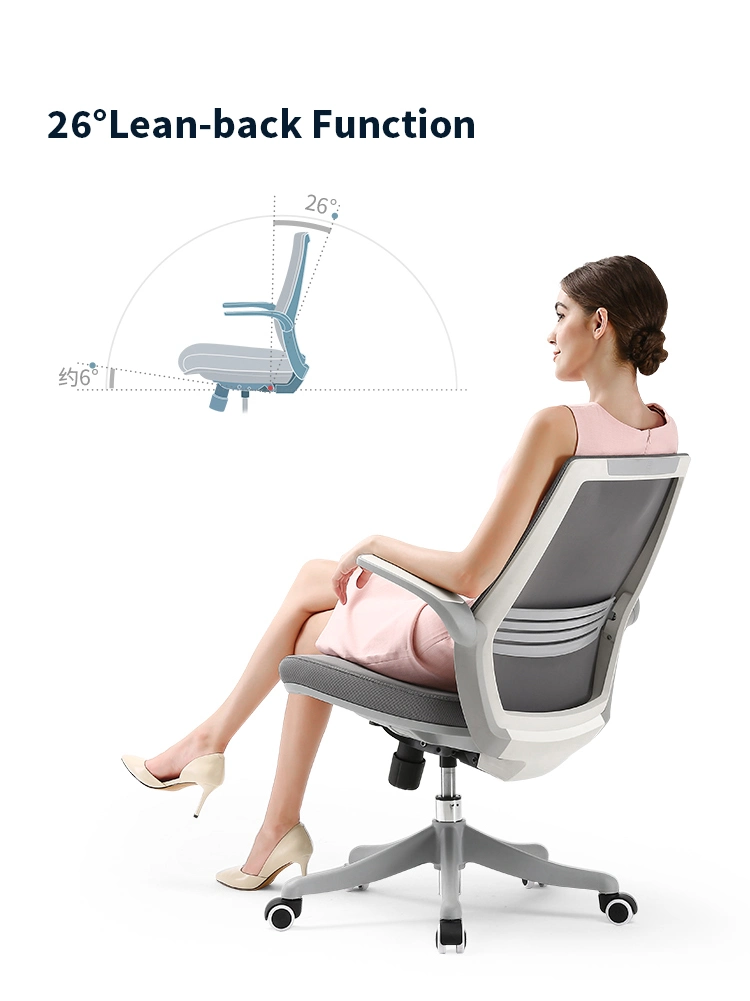 Custom Commerce Plastic Swivel Reception Meeting Room Mesh Fabric up-Down Folding Armrest Office Staff Chairs