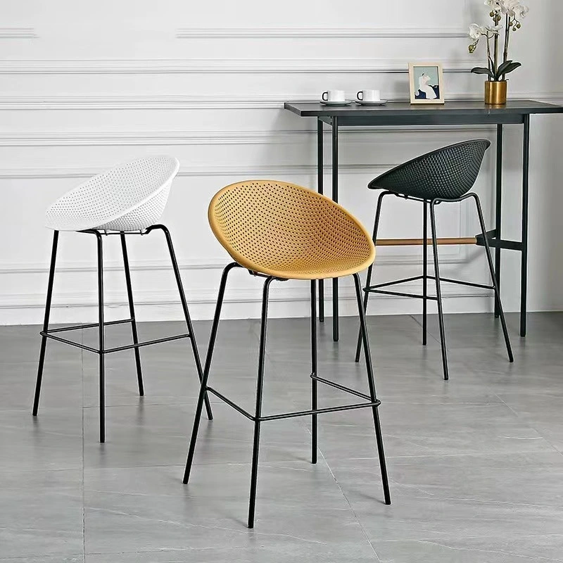 Designer Bar Stool Modern Simple Plastic Bar Chair Creative Hotel Stool