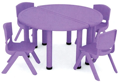 Kids Plastic Round Table and Chairs