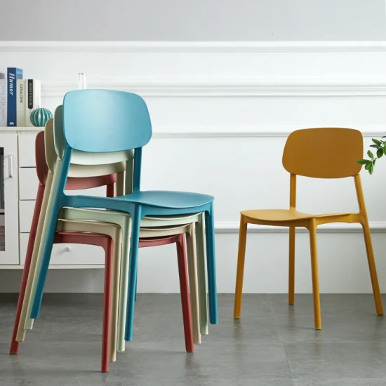 Современный набор обеденных стульев для столовой с короткой спинкой, пластиковый шезлонг, мебель для дома, акриловый стул, прозрачный обеденный стул для сада, ресторана на открытом воздухе